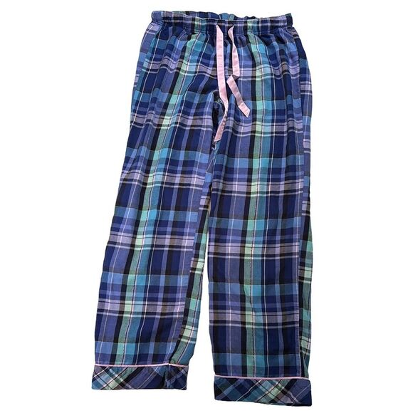 Victoria's Secret Plaid Flannel Pajama Pants – Blue/Purple – Size S/P (Short) - Picture 6 of 8